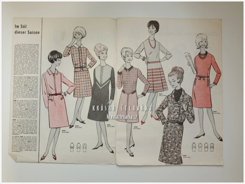 MODE UND SCHNITT Heft 092/1966 | Módní časopis s krejčovskými střihy z NDR