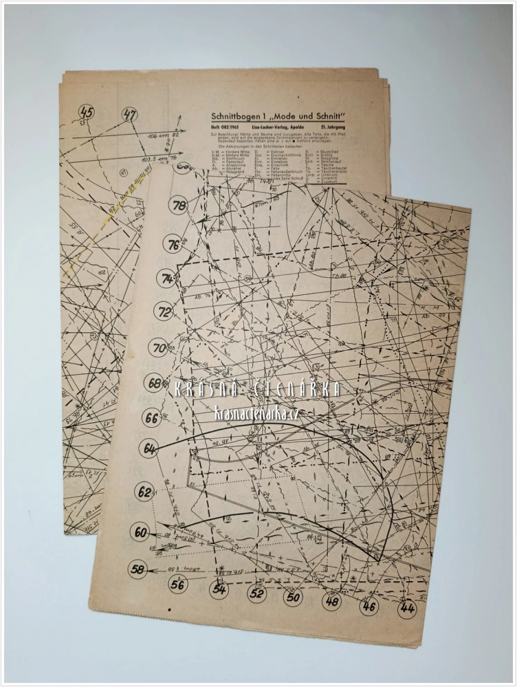 MODE UND SCHNITT Heft 082/1965 | Módní časopis s krejčovskými střihy z NDR