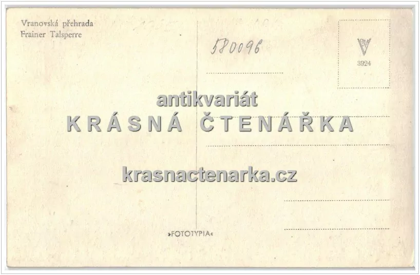 Vodní nádrž a přehrada VRANOV