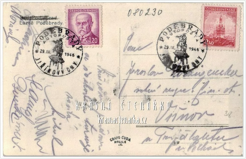 Zámek PODĚBRADY a socha krále Jiřího