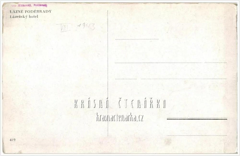 PODĚBRADY, Léčebný ústav Libenský