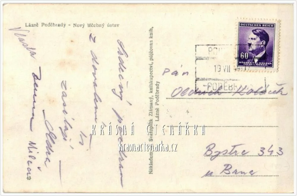 PODĚBRADY, Nový vyšetřovací léčebný ústav, nyní hotel Zámeček