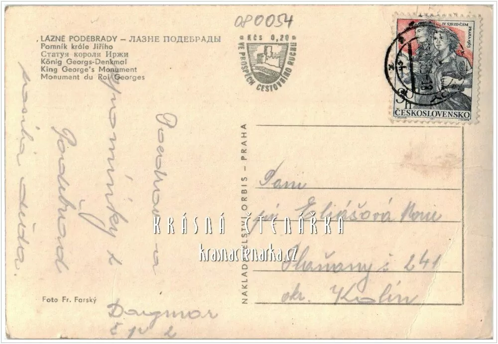 PODĚBRADY, Jezdecká socha krále Jiřího