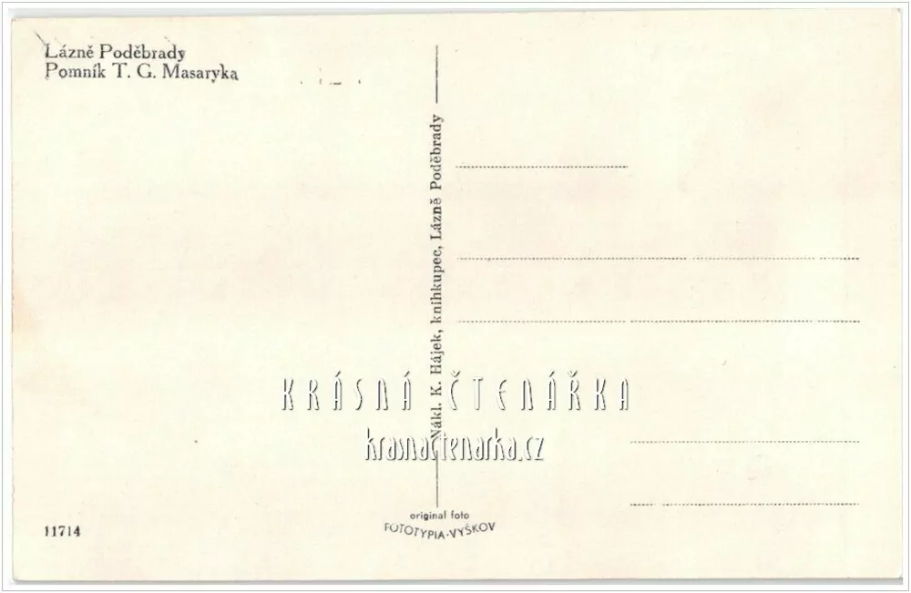 PODĚBRADY, Pomník T. G. Masaryka