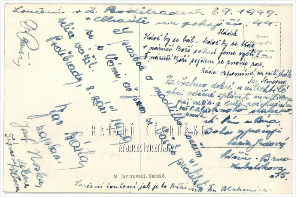 PODĚBRADY, Léčebný ústav Purkyně či pension Charitas