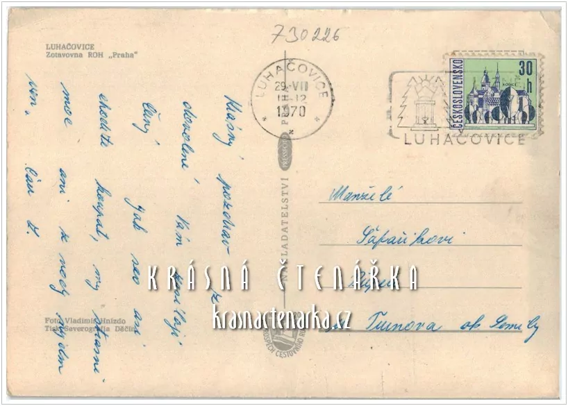 LUHAČOVICE, Zotavovna ROH Praha