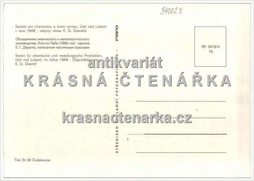 ÚSTÍ NAD LABEM, Reprodukce z roku 1868