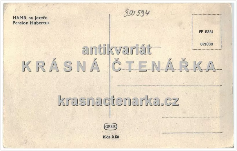HAMR NA JEZEŘE, Pension Hubertus