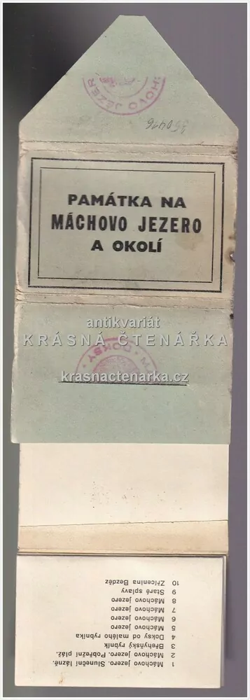 MÁCHOVO JEZERO (leporelo)