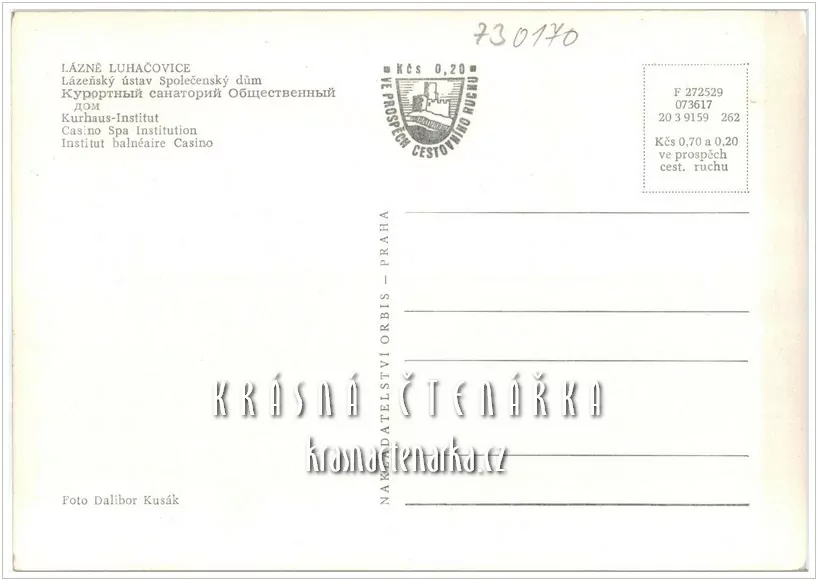 LUHAČOVICE, Lázeňský ústav Společenský dům