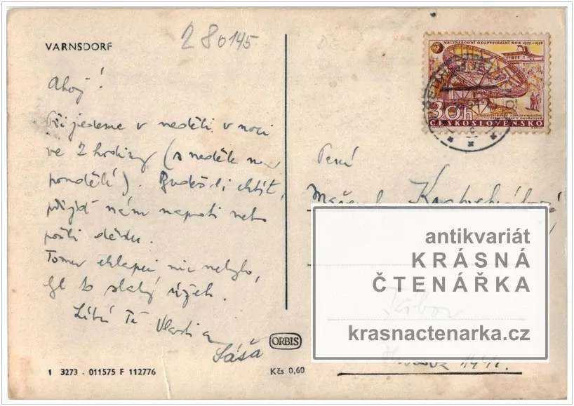 VARNSDORF, Kostel sv. Petra a Pavla i s autobusem