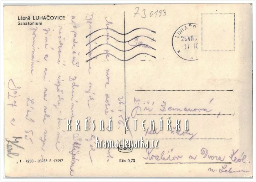 LUHAČOVICE, Palace sanatorium