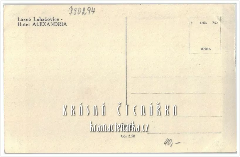 LUHAČOVICE, Hotel Alexandria