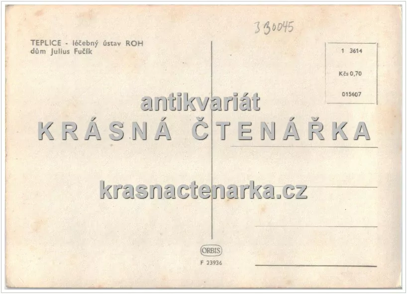 TEPLICE, Lázeňský dům Julius Fučík, nyní Beethoven