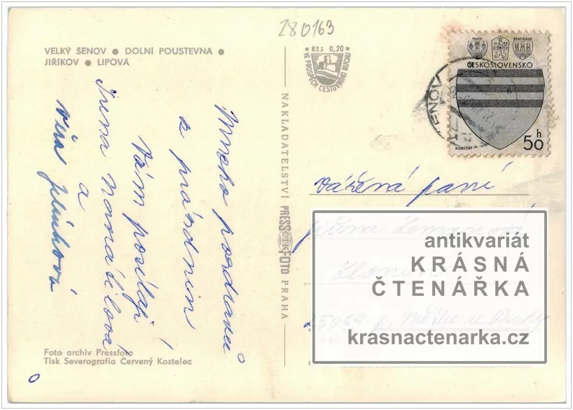 VELKÝ ŠENOV - JIŘÍKOV - DOLNÍ POUSTEVNA - LIPOVÁ