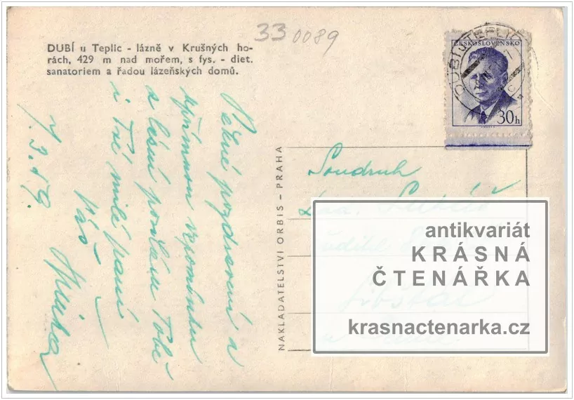 DUBÍ, Sanatorium, nyní Tereziny lázně i s lázeňskými hosty
