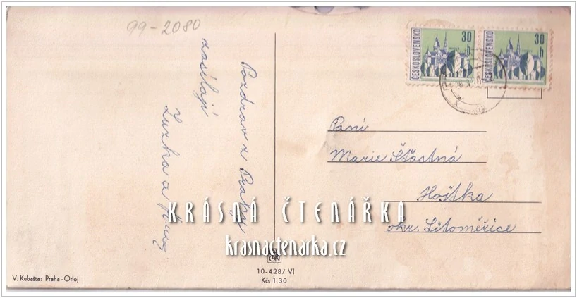 PRAHA, Staroměstský orloj s otáčecím kolečkem (il. Vojtěch Kubašta)