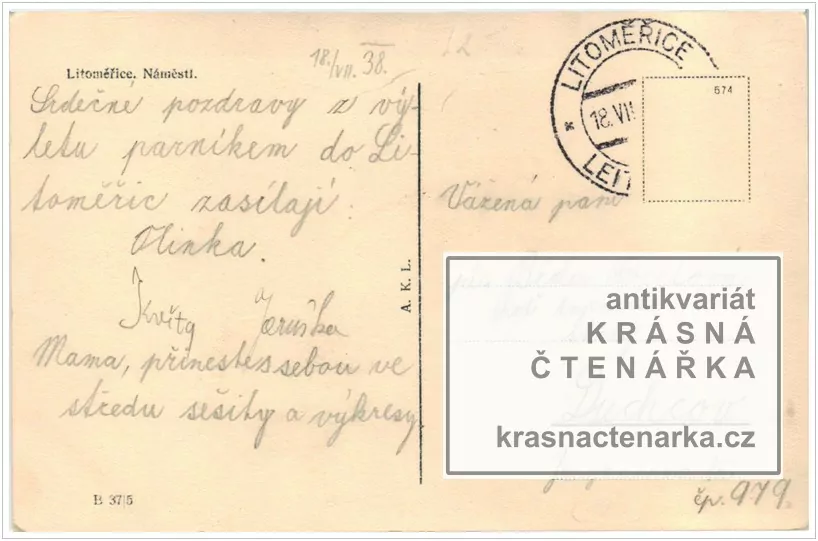 LITOMĚŘICE, Náměstí, nyní Mírové náměstí