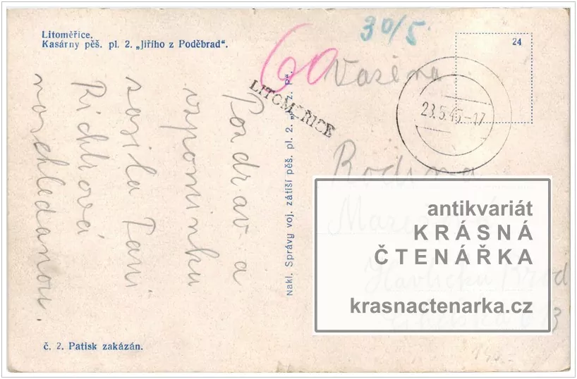 LITOMĚŘICE, Kasárna Jiřího z Poděbrad