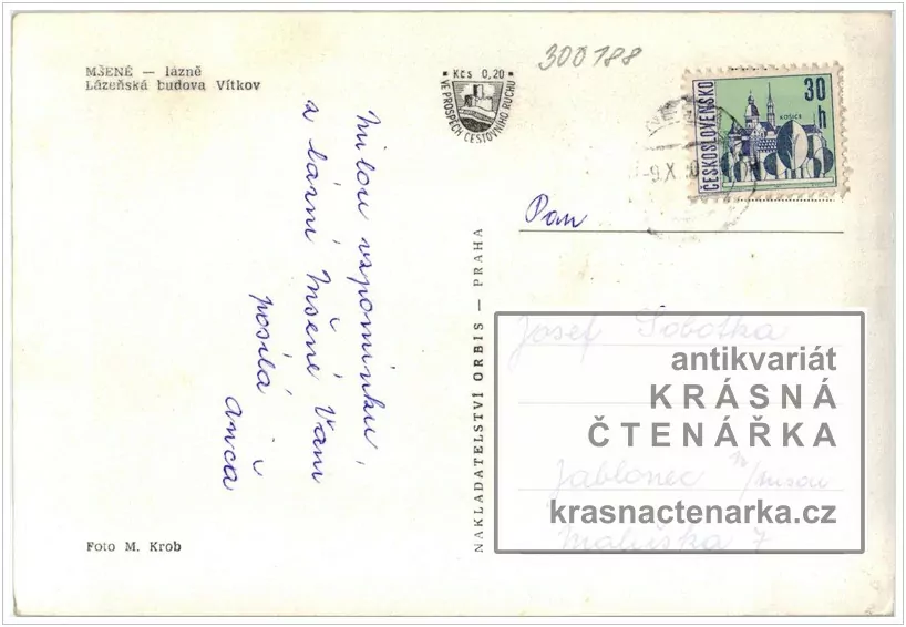 LÁZNĚ MŠENÉ, Lázeňský dům Vítkov