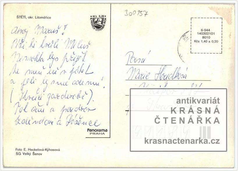 ŠTĚTÍ, Pohled na sídliště