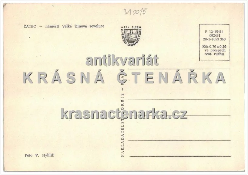 ŽATEC, Náměstí Svobody, býv. nám. Velké říjnové revoluce