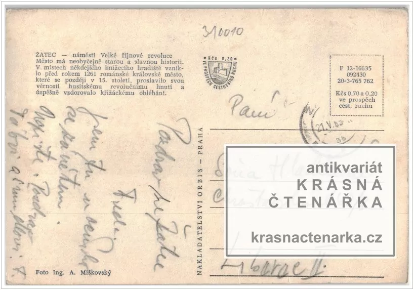 ŽATEC, Náměstí Svobody, býv. nám. Velké říjnové revoluce