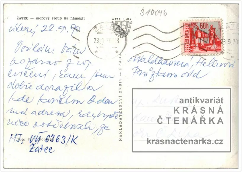 ŽATEC, Náměstí Svobody, býv. nám. Velké říjnové revoluce