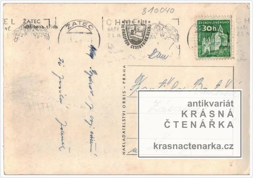 ŽATEC, Třída Obránců míru, dříve Stalinova