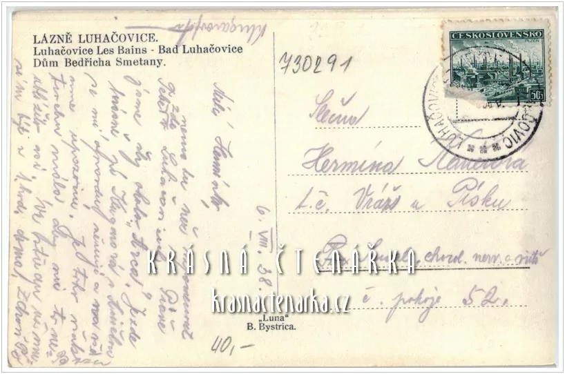 LUHAČOVICE, Dům Bedřicha Smetany