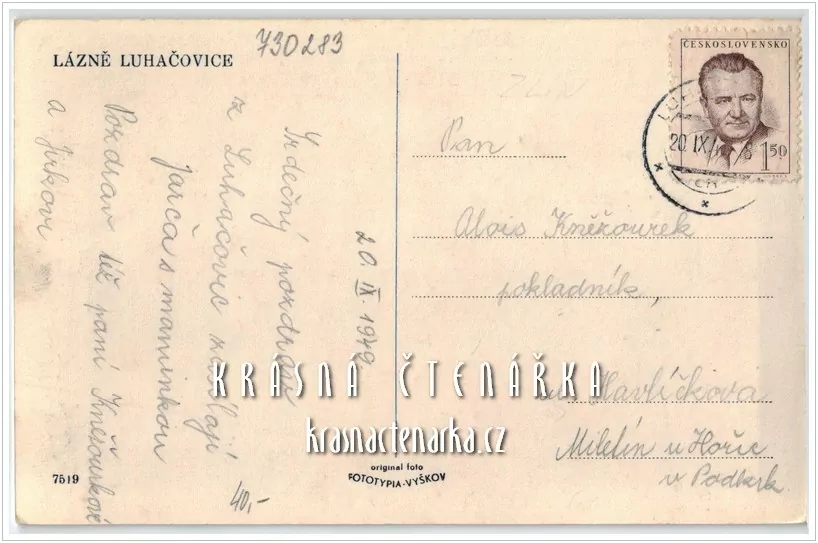 LUHAČOVICE, Ředitelství lázní a Dům Bedřicha Smetany