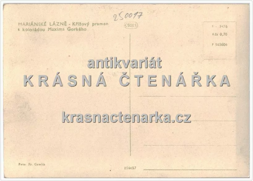 MARIÁNSKÉ LÁZNĚ (kolonáda Maxima Gorkého)