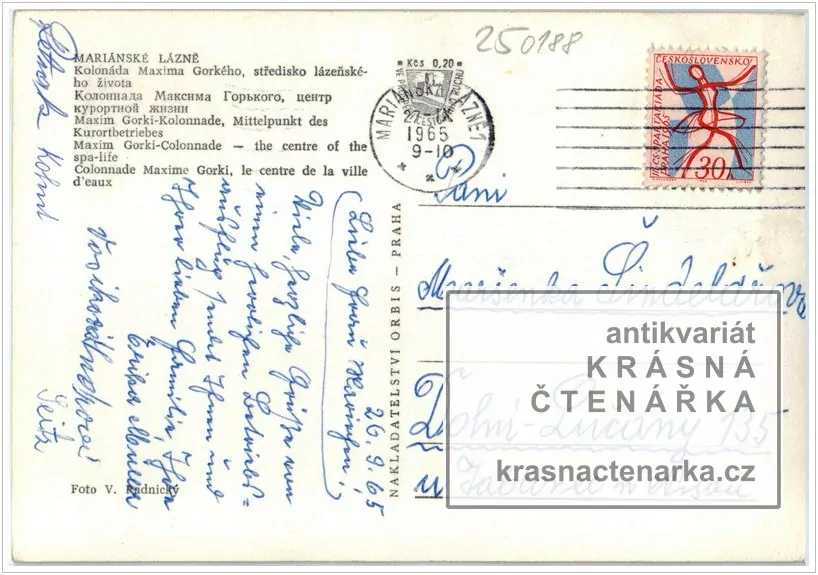 MARIÁNSKÉ LÁZNĚ (kolonáda Maxima Gorkého)