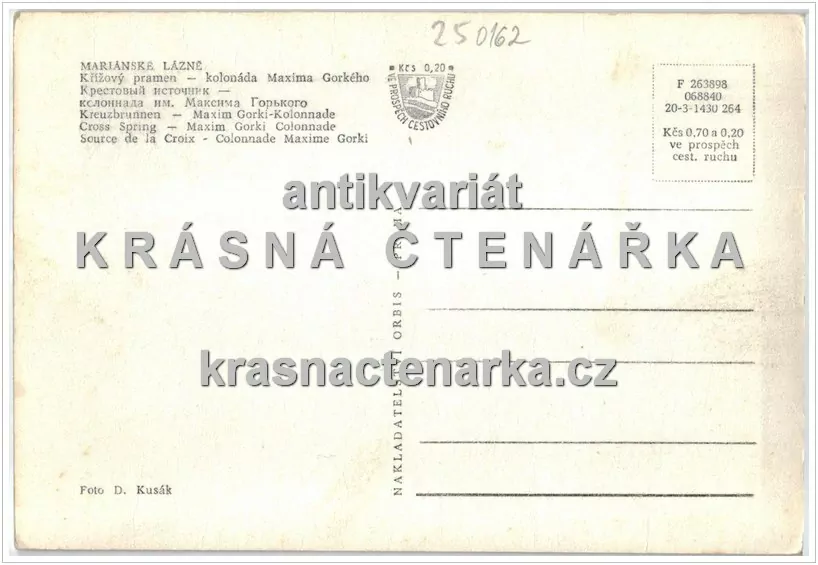 MARIÁNSKÉ LÁZNĚ (kolonáda Maxima Gorkého)