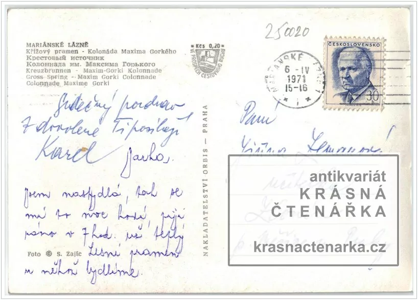 MARIÁNSKÉ LÁZNĚ (kolonáda Maxima Gorkého)