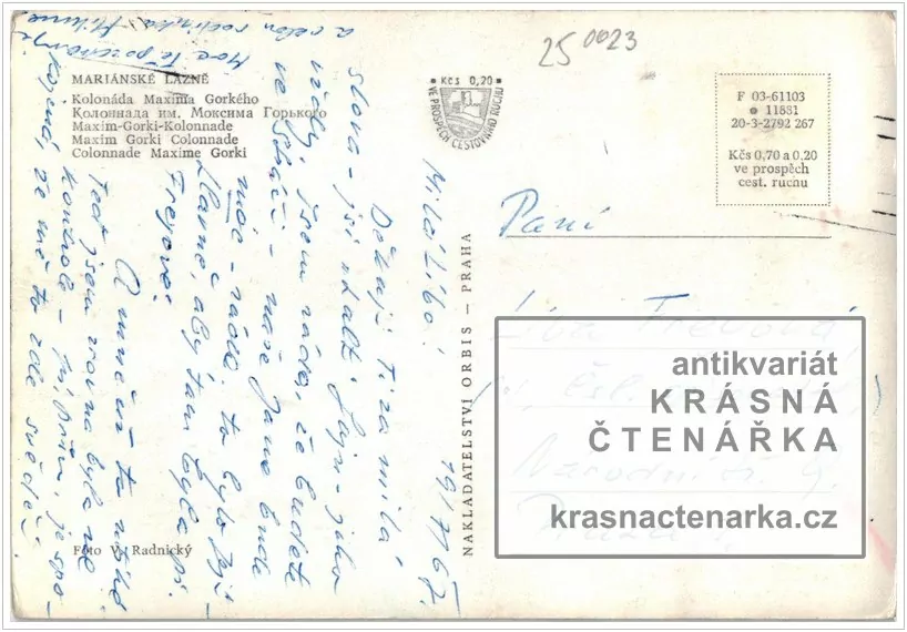 MARIÁNSKÉ LÁZNĚ (kolonáda Maxima Gorkého)