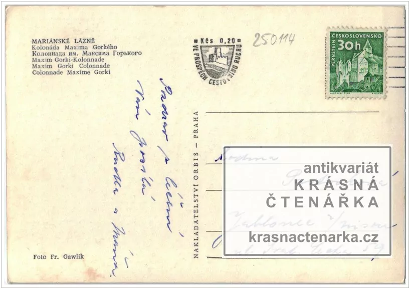 MARIÁNSKÉ LÁZNĚ (kolonáda Maxima Gorkého)