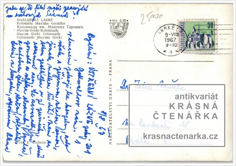 MARIÁNSKÉ LÁZNĚ (kolonáda Maxima Gorkého)