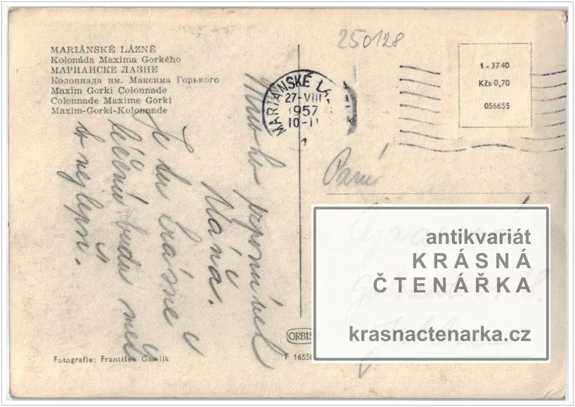 MARIÁNSKÉ LÁZNĚ (kolonáda Maxima Gorkého)