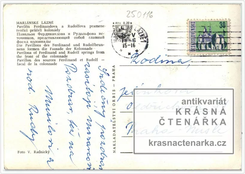 MARIÁNSKÉ LÁZNĚ (kolonáda Rudolfův a Karolinin pramen)