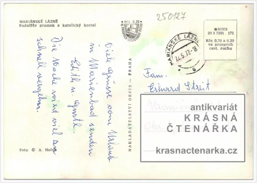 MARIÁNSKÉ LÁZNĚ (kolonáda Rudolfův a Karolinin pramen, také kostel Nanebevzetí Panny Marie)