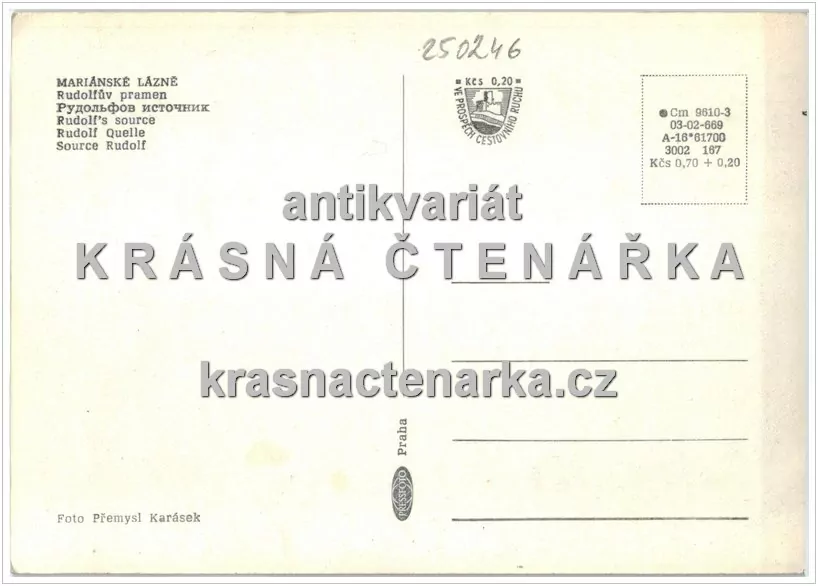 MARIÁNSKÉ LÁZNĚ (kolonáda Rudolfův a Karolinin pramen)