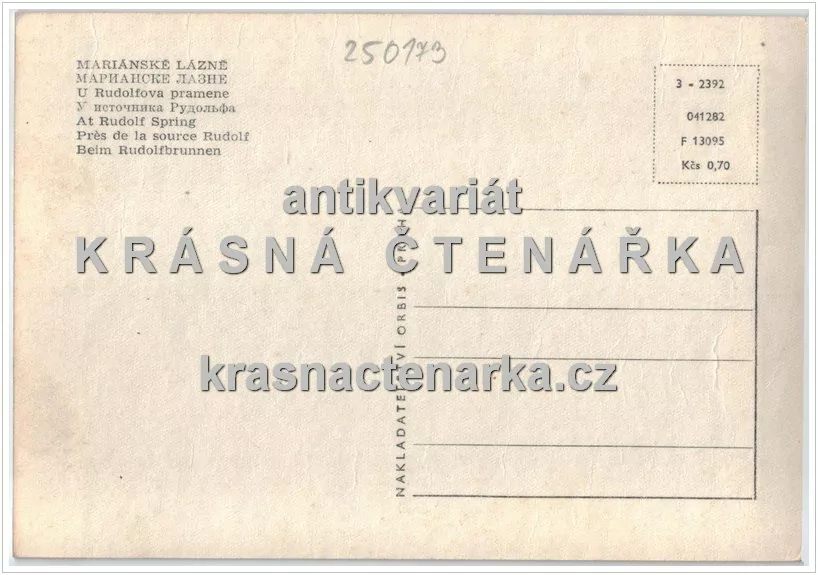 MARIÁNSKÉ LÁZNĚ (kolonáda Rudolfův a Karolinin pramen)