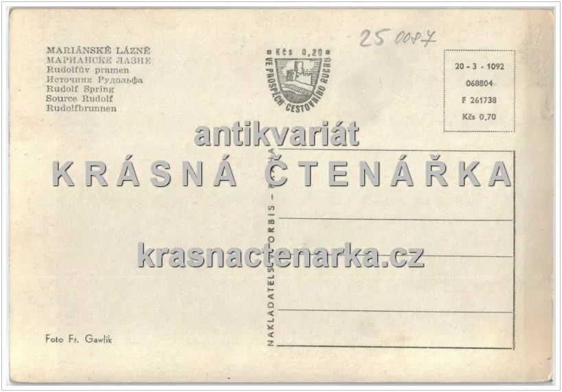 MARIÁNSKÉ LÁZNĚ (kolonáda Rudolfův a Karolinin pramen)