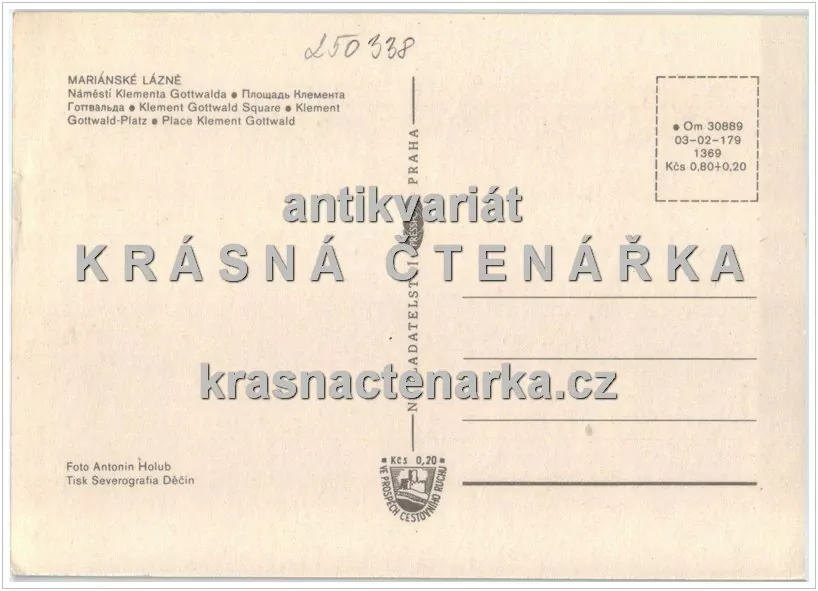 MARIÁNSKÉ LÁZNĚ (Goethovo náměstí, býv. náměstí Klementa Gottwalda)