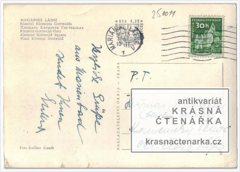 MARIÁNSKÉ LÁZNĚ (Goethovo náměstí, býv. náměstí Klementa Gottwalda)