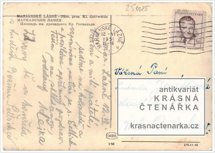 MARIÁNSKÉ LÁZNĚ (Goethovo náměstí, býv. náměstí Klementa Gottwalda)