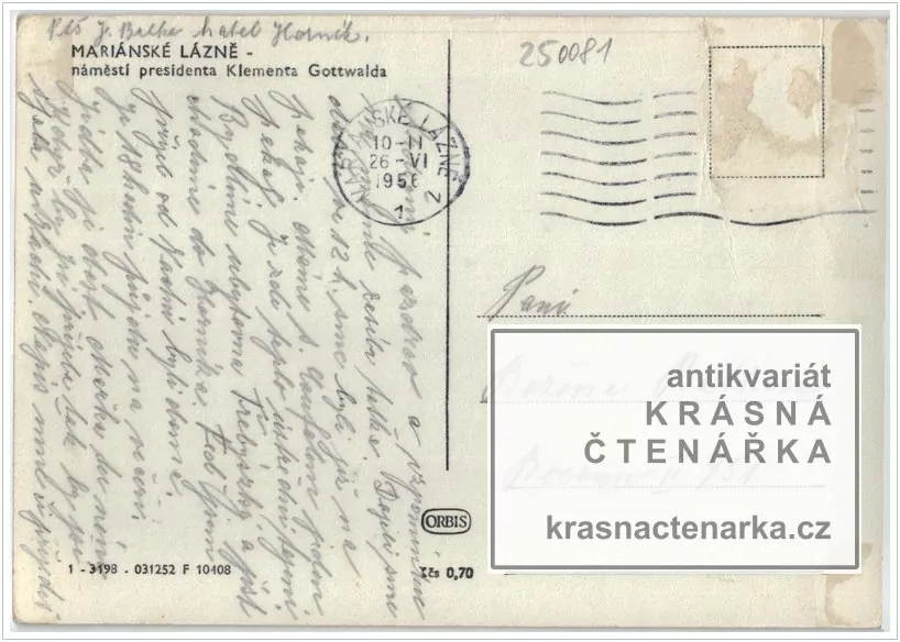 MARIÁNSKÉ LÁZNĚ (Goethovo náměstí, býv. náměstí Klementa Gottwalda)