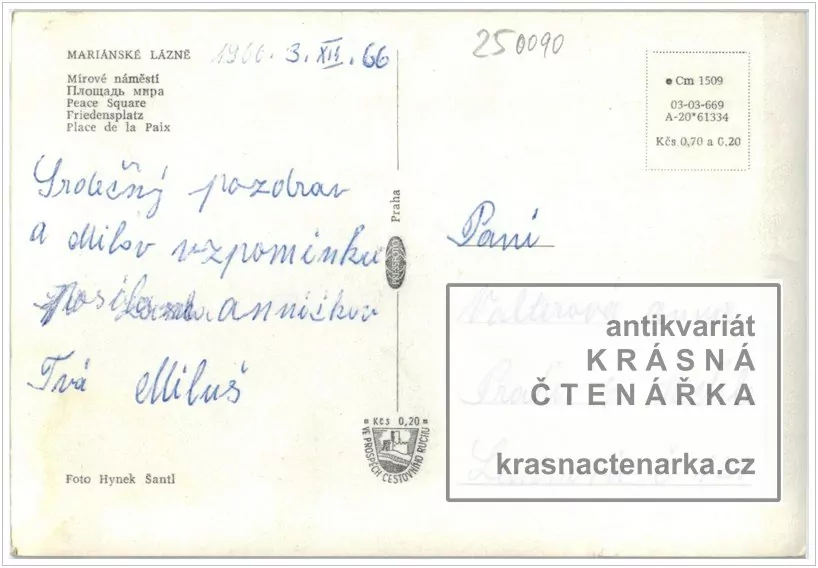 MARIÁNSKÉ LÁZNĚ (Mírové náměstí, býv. Stalinovo náměstí)