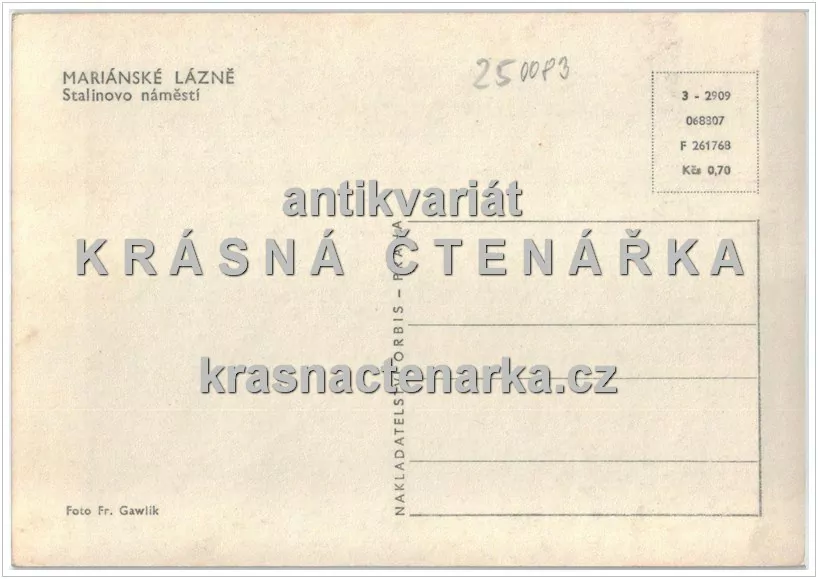 MARIÁNSKÉ LÁZNĚ (Mírové náměstí, býv. Stalinovo náměstí)